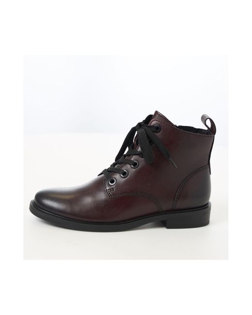 Marco Tozzi Black Schnürstiefelette