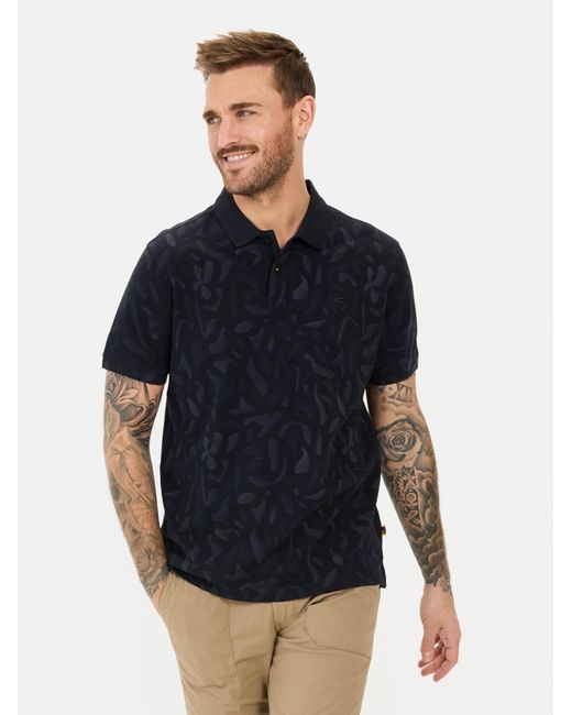 Camel Active Kurzarm Poloshirt Aus Reiner Baumwolle in Black für Herren
