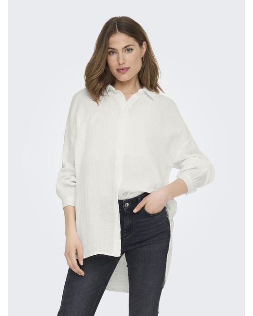 ONLY White Bluse Onlthyra