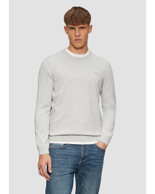 S.oliver Pullover in White für Herren