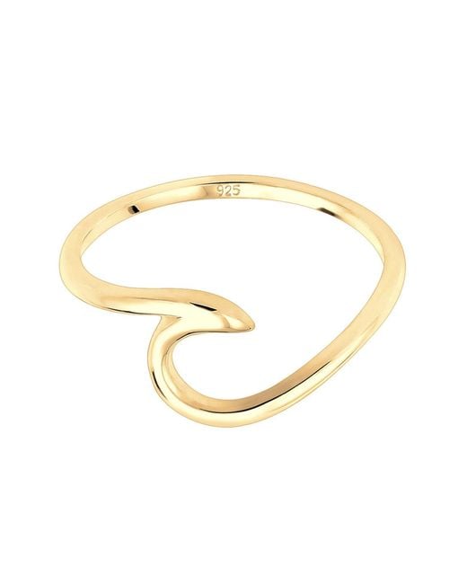 Elli Jewelry Metallic Ring Wellen