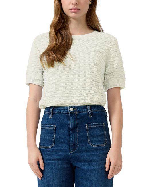 QS White Strickpullover