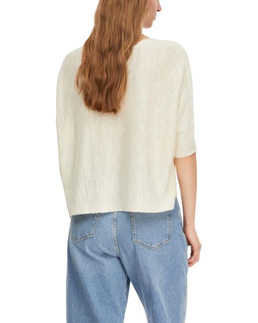 Comma, White Strickpullover
