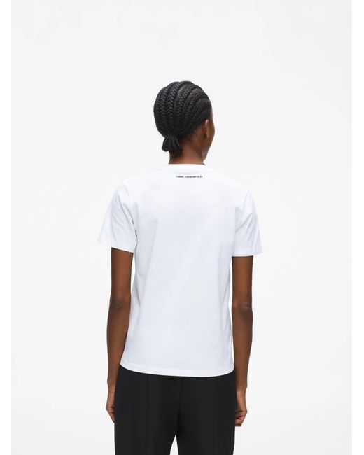 Karl Lagerfeld White T-Shirt