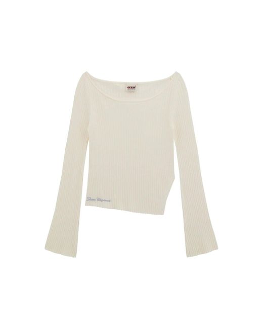 Guess White Pullover