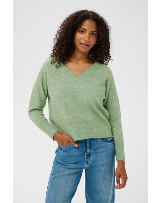 Kaffe Green Pullover Kaniel