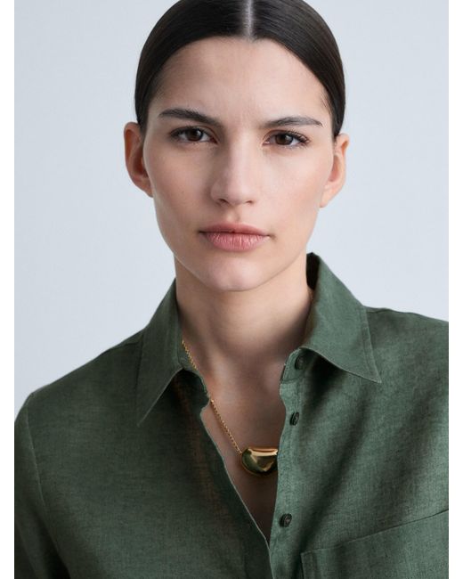 Mango Green Bluse