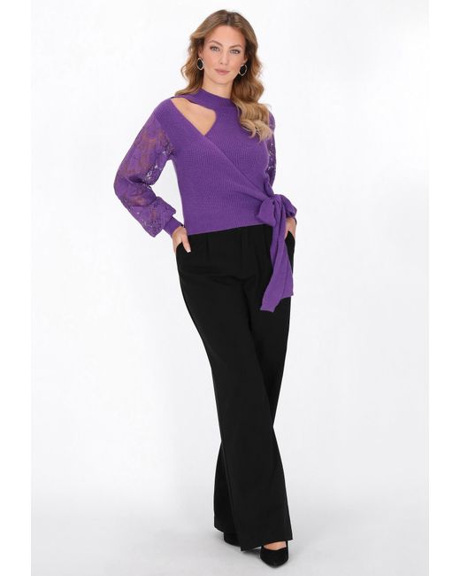 faina Purple Pullover