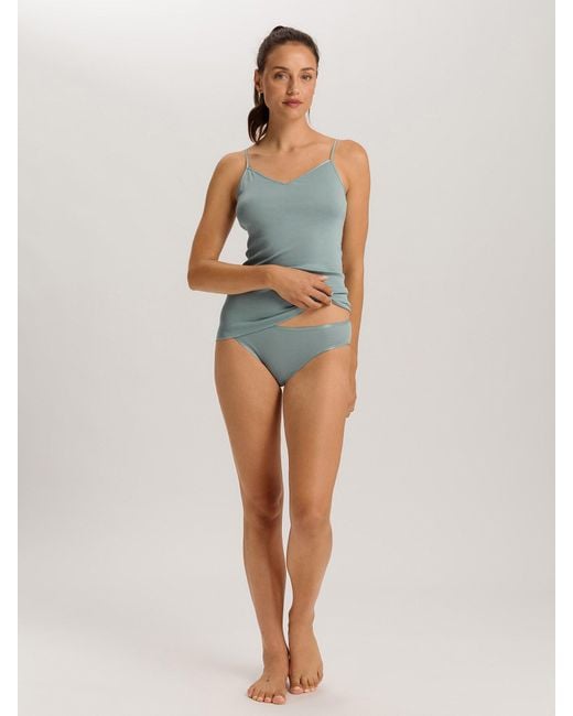 Hanro Blue Spaghettitop Cotton Seamless