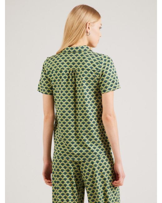 King Louie Green Bluse 'Maisie'