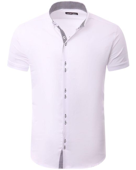 Reslad Hemd Rs7035 in Purple für Herren