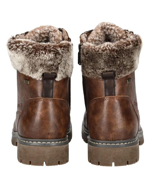 Tom Tailor Brown Schnürstiefelette