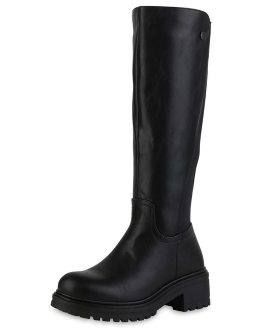 VAN HILL Black Stiefel Anthea
