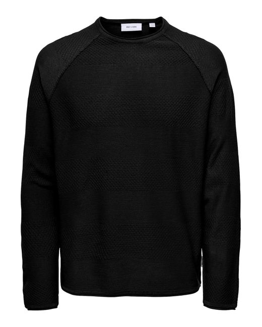 Only & Sons Pullover in Black für Herren