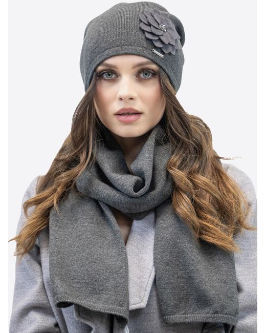 Vivience Gray Mütze 7010 Set