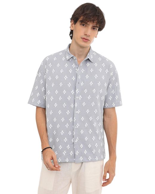 Campus Sutra Hemd Tori in Blue für Herren