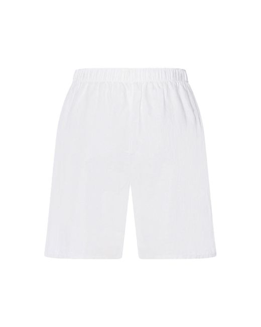Hanro White Pyjamashorts Essentials