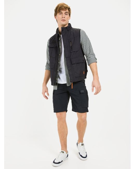 Camel Active Cargoshorts Im Relaxed Fit in Blue für Herren