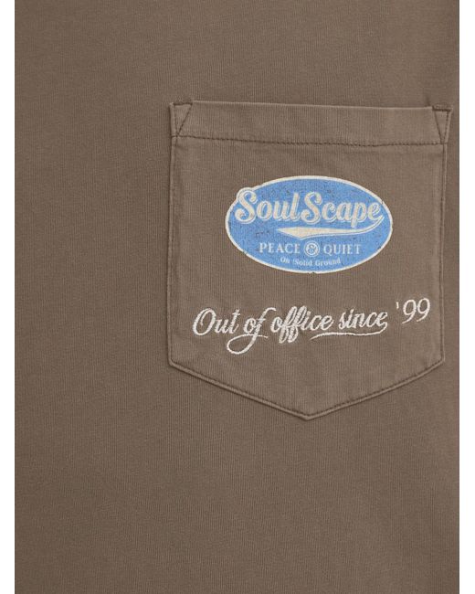 Solid Rundhalsshirt Sdtenny in Brown für Herren