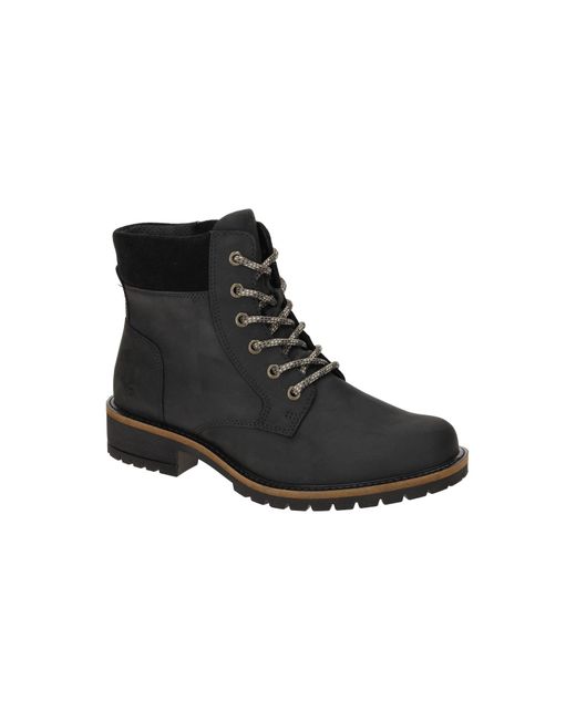 Ecco Black Schnürstiefelette