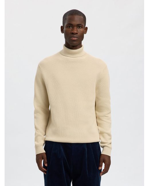 SELECTED Pullover Slhdane in Natural für Herren