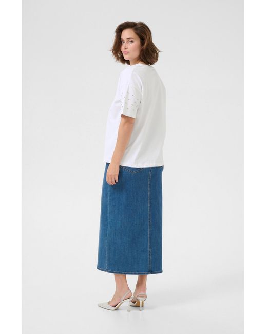 Kaffe White T-Shirt Kabarnya