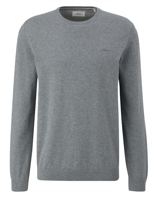 S.oliver Oliver Pullover Basic in Gray für Herren