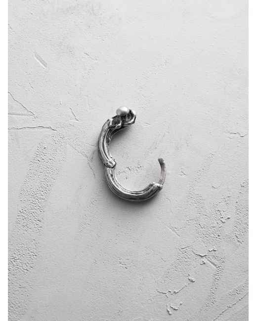 REYTEL Ohrring Bone in Metallic für Herren