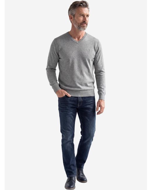 Redmond Pullover Basic in Gray für Herren