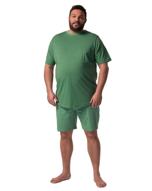 Men Plus Pyjama in Green für Herren