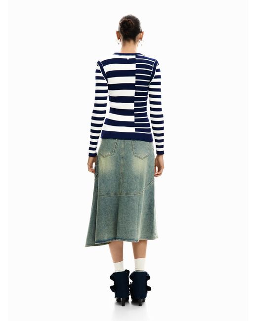 Desigual Blue Pullover
