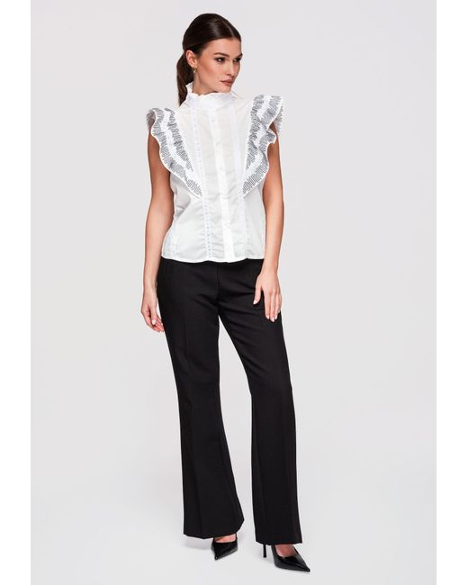 Ombre White Bluse