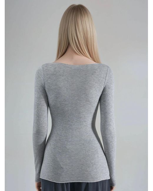 Busem Gray Bluse
