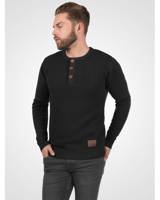 Solid Pullover Terrance in Black für Herren