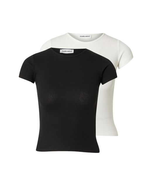 Studio Select Black T-Shirt 'Valeska'