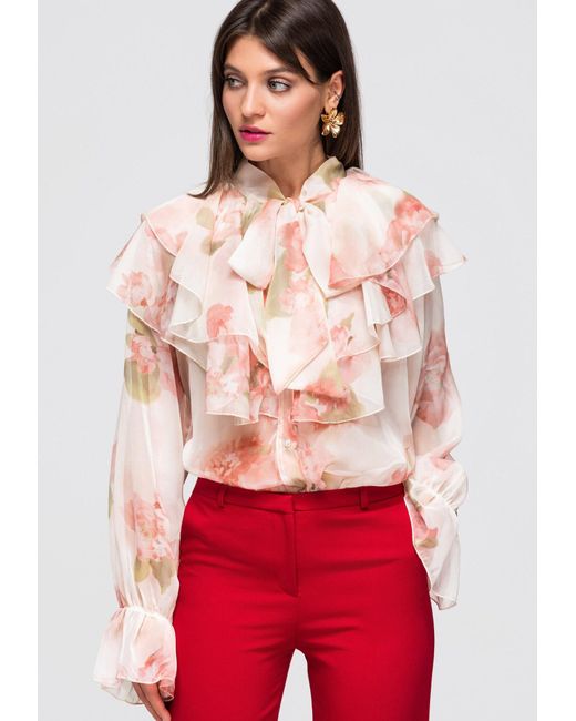 Ombre Red Bluse