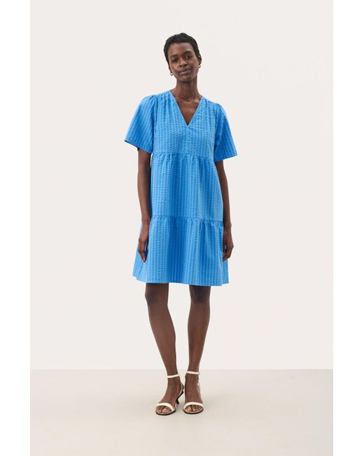 Part Two Blue Kleid Pamiapw