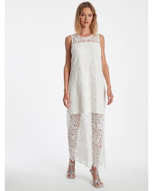 Ana Alcazar White Kleid Zafola
