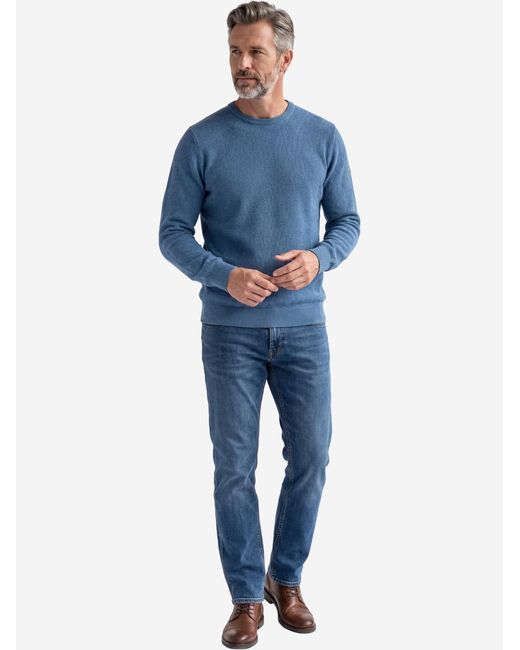 Redmond Pullover Basic in Blue für Herren