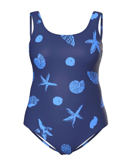 Ulla Popken Blue Badeanzug