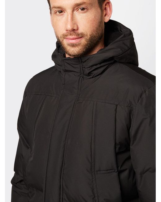 Solid Winterjacke in Black für Herren