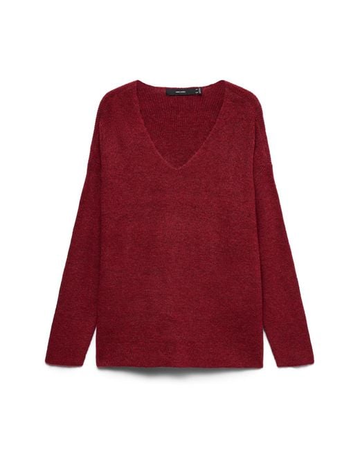 Vero Moda Red Pullover Vmlefile