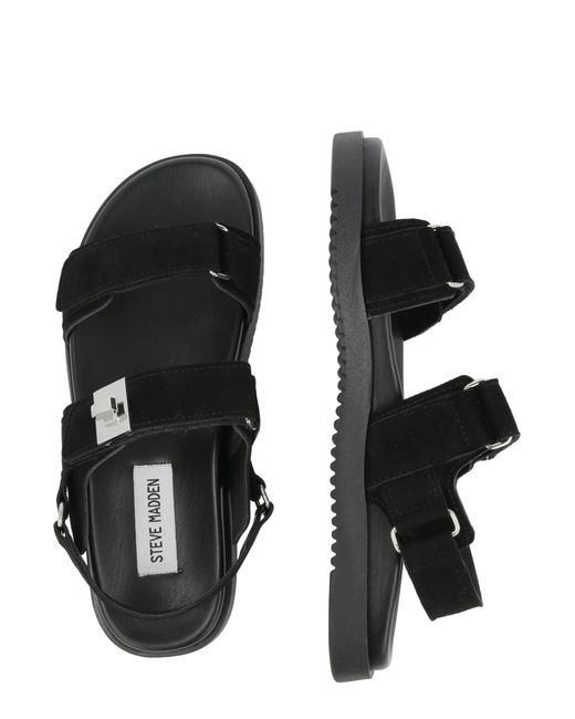 Steve Madden Black Sandale Mona-E