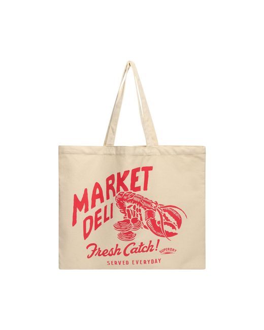 Superdry & Co Red Shopper