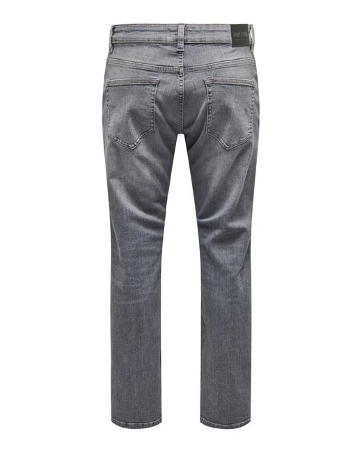 Only & Sons Jeans 'weft' in Gray für Herren