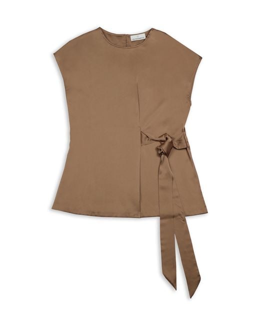 Lola Casademunt Brown Bluse