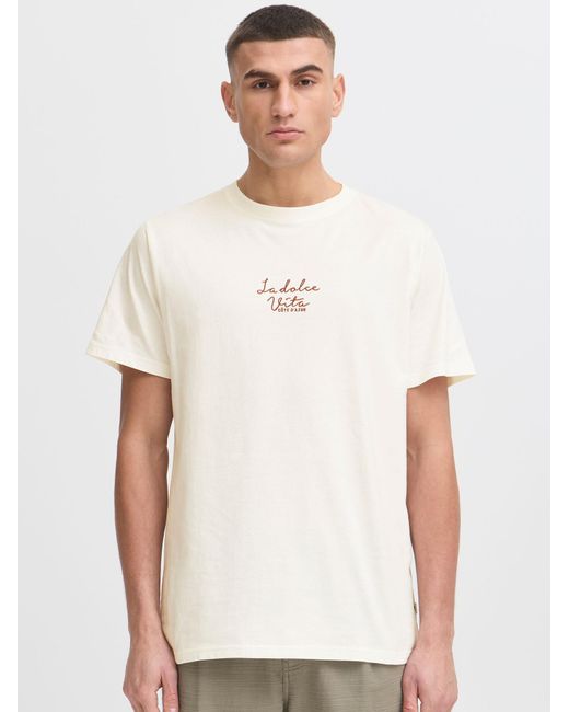 Solid Rundhalsshirt Sdpedro in White für Herren