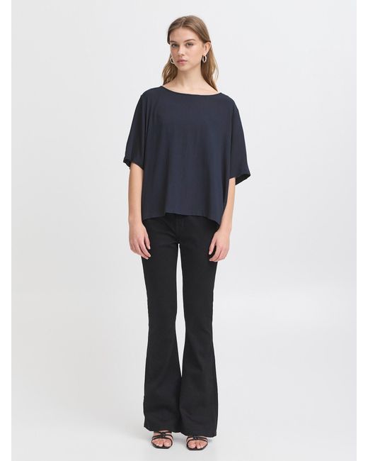 Ichi Blue Bluse 'Ihmarrakech'