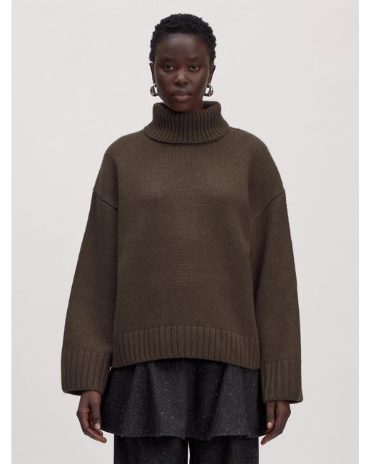EDITED Brown Oversize Pullover Aus Wollmix Eireen