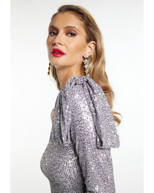 faina Gray Bluse 'Nascita'